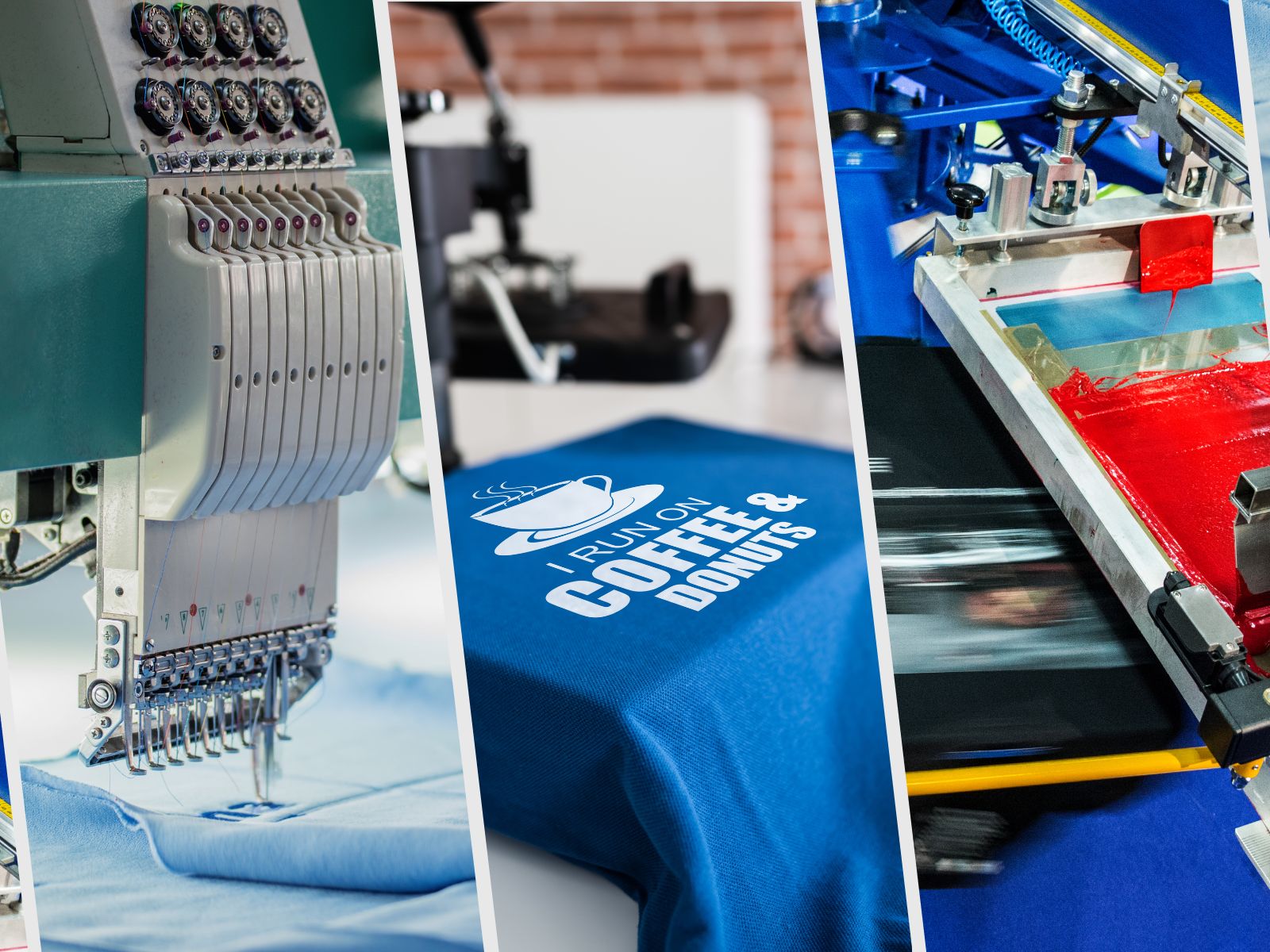 Screen printing and embroidery