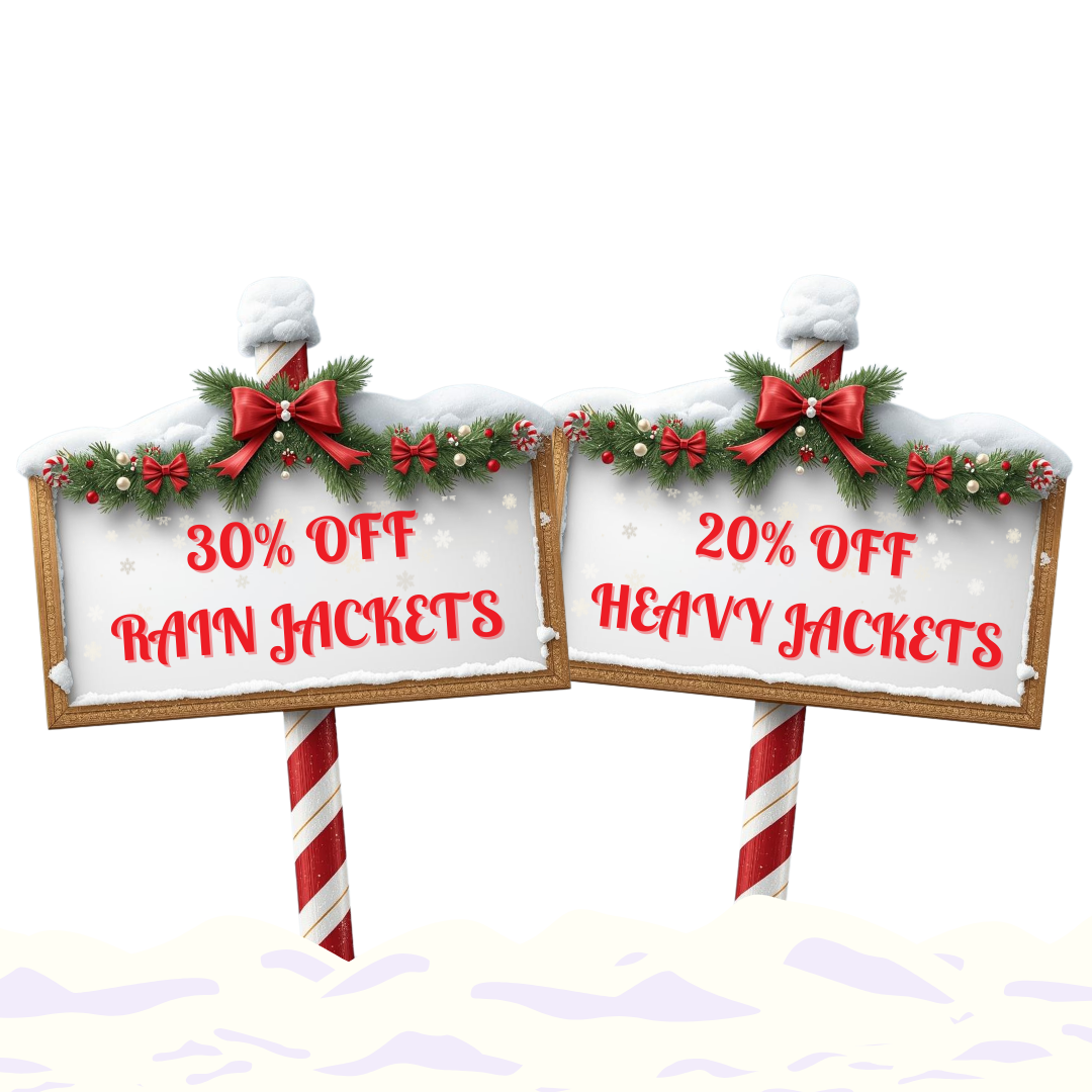 Up to 30% Off Jackets sign