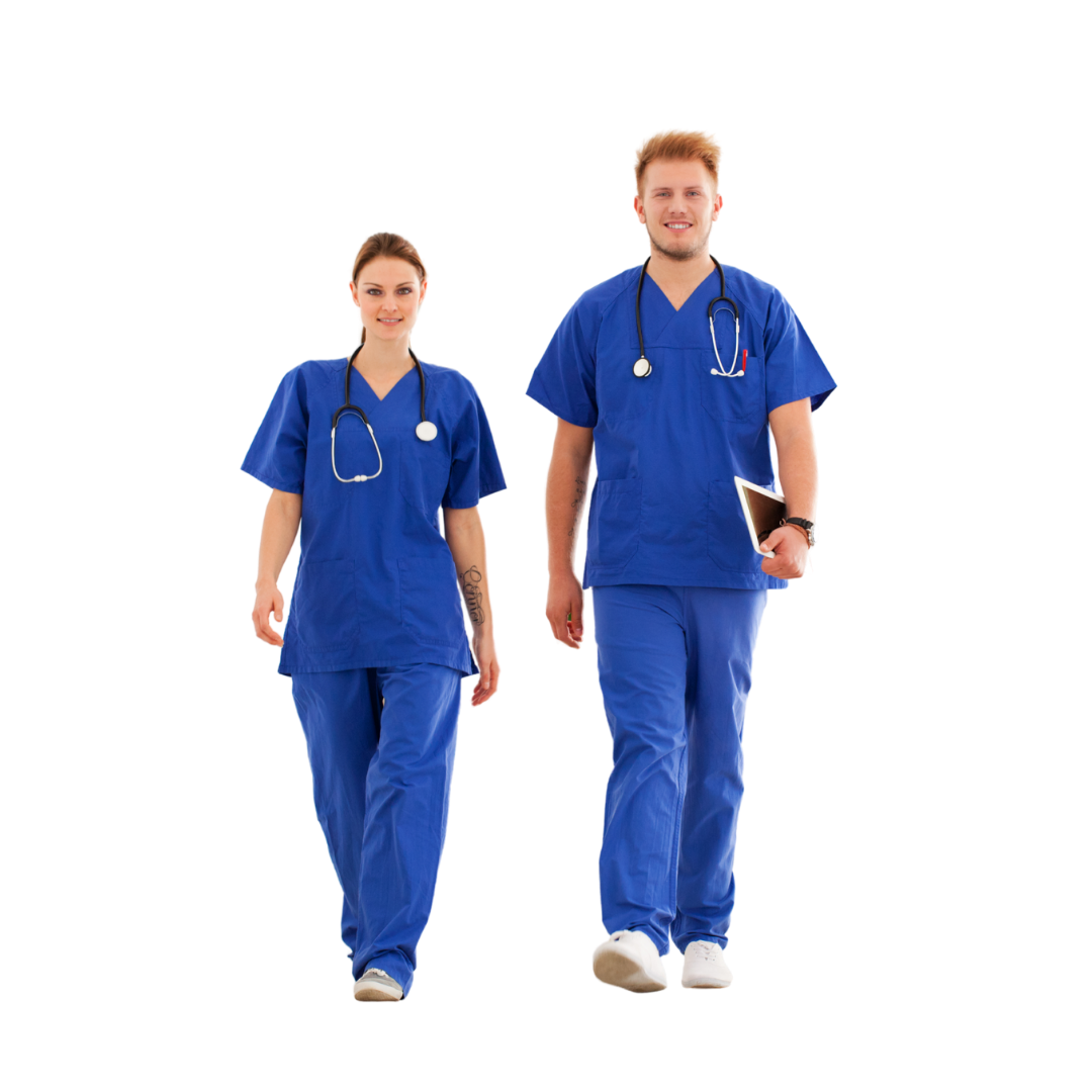 Nurses Wearing Scrubs