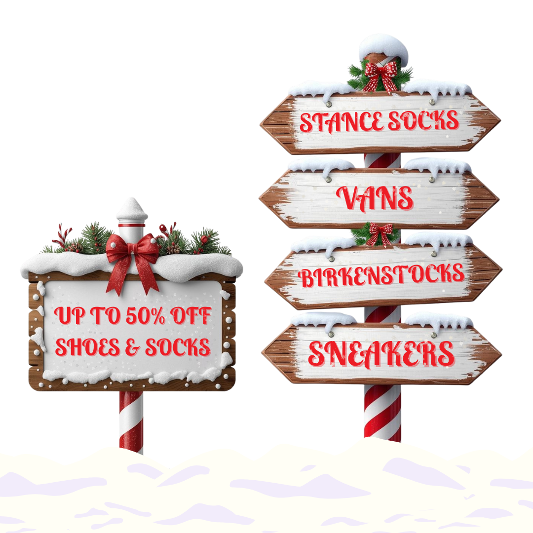 Up To 50% Footwear Sign