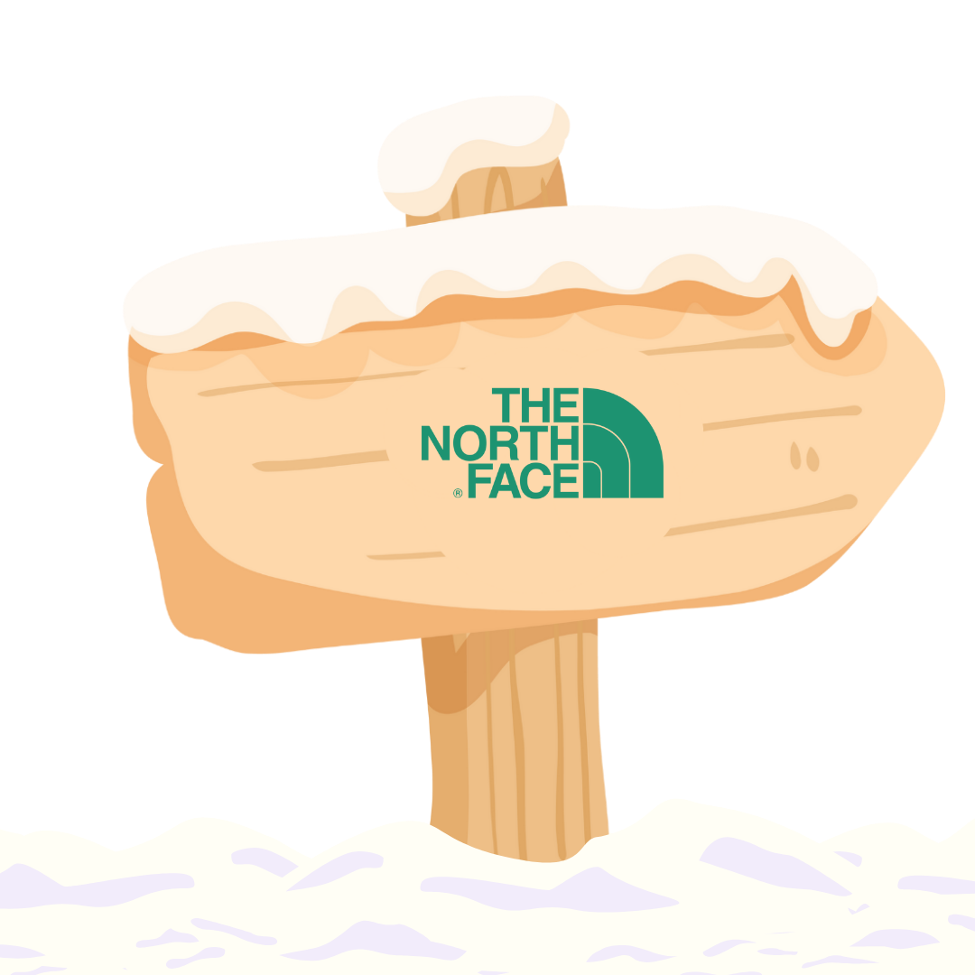 The North Face sign