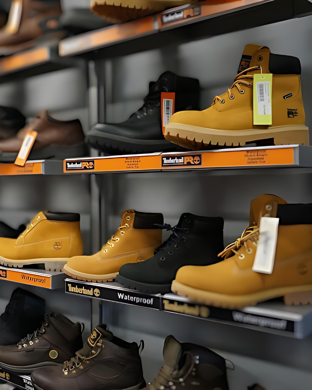 Waterproof composite toe work boots