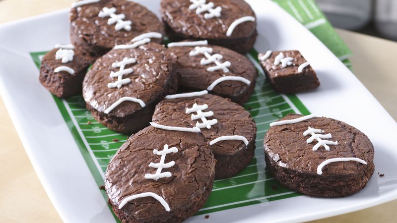 Chocolate Football Brownies